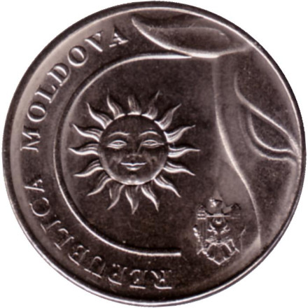 Монета 2 лея. 2020 год, Молдавия.