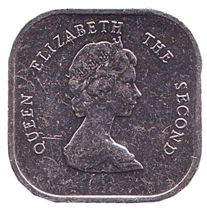 Монета 2 цента. 1996 год, Восточно-Карибские государства. Монета 2 цента. 1996 год, Восточно-Карибские государства.