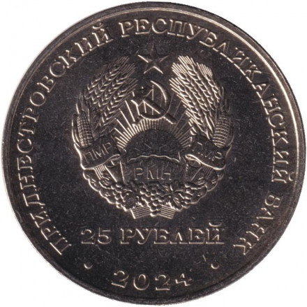 Монета 25 рублей. 2024 год, Приднестровье. XXXIII летние Олимпийские игры. Париж 2024.