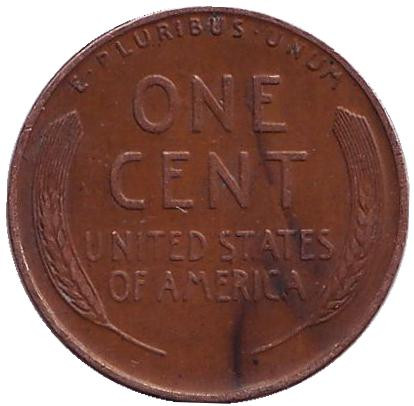 Монета 1 цент. 1935 год (P), США. Линкольн.