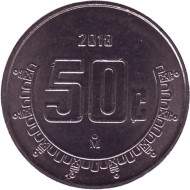 Монета 50 сентаво. 2018 год, Мексика. Монета 50 сентаво. 2018 год, Мексика.