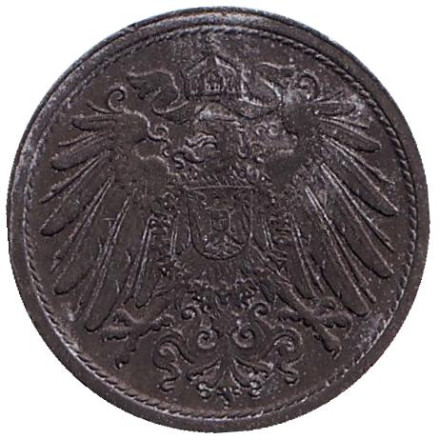 Монета 10 пфеннигов. 1920 год, Германская империя.