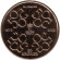 Монета 20 крон. 2022 год, Дания. 50 лет правлению Королевы Маргрете II.