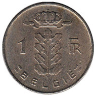Монета 1 франк. 1961 год, Бельгия. (Belgie) Монета 1 франк. 1961 год, Бельгия. (Belgie)