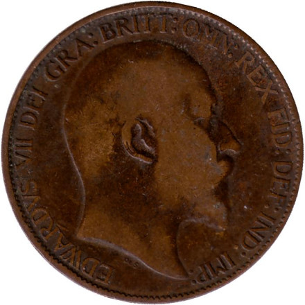 Монета 1/2 пенни. 1903 год, Великобритания. Монета 1/2 пенни. 1903 год, Великобритания.