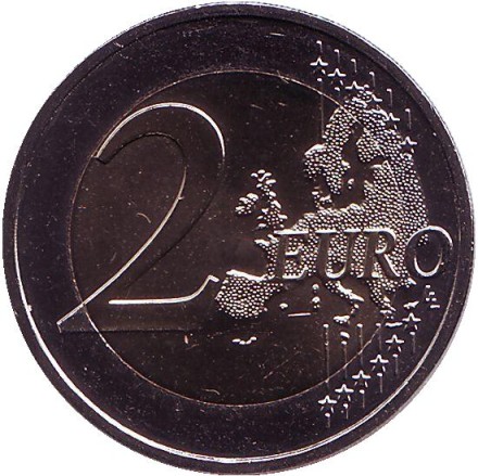 Монета 2 евро. 2017 год, Франция. 100 лет со дня смерти Огюста Родена. Монета 2 евро. 2017 год, Франция. 100 лет со дня смерти Огюста Родена.