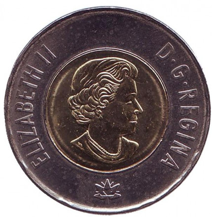 Монета 2 доллара. 2017 год, Канада. 150 лет Конфедерации Канада. Полярное сияние. (Цветная). Монета 2 доллара. 2017 год, Канада. 150 лет Конфедерации Канада. Полярное сияние. (Цветная).