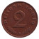 Монета 2 рейхспфеннига. 1938 год, Германия (Третий Рейх). (B). Монета 2 рейхспфеннига. 1938 год, Германия (Третий Рейх). (B).