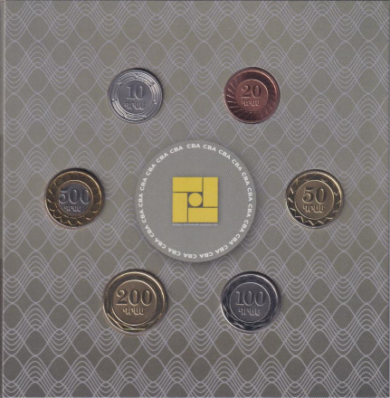 Набор монет Армении (6 шт.). 2023 год, Армения. 30 лет национальной валюте. В буклете. Набор монет Армении (6 шт.). 2023 год, Армения. 30 лет национальной валюте. В буклете.