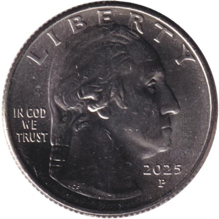 Монета 25 центов. 2025 год (P), США. Ида Белл Уэллс. Серия "Американские женщины". Монета 25 центов. 2025 год (P), США. Ида Белл Уэллс. Серия "Американские женщины".