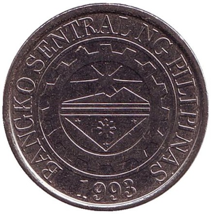 Монета 1 песо. 2013 год, Филиппины. Монета 1 песо. 2013 год, Филиппины.