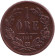 Монета 1 эре. 1867 год, Швеция.