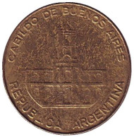 Монета 5 песо. 1985 год, Аргентина. Монета 5 песо. 1985 год, Аргентина.