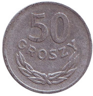 Монета 50 грошей. 1970 год, Польша. Монета 50 грошей. 1970 год, Польша.