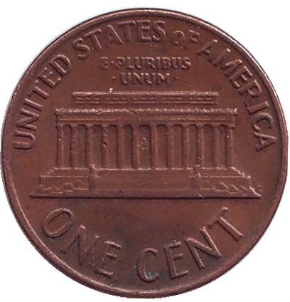 Монета 1 цент. 1970 год (S), США. Линкольн. Монета 1 цент. 1970 год (S), США. Линкольн.