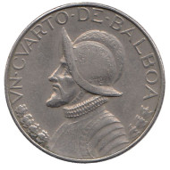 Монета 1/4 бальбоа. 1980 год, Панама. Васко Нуньес де Бальбоа.