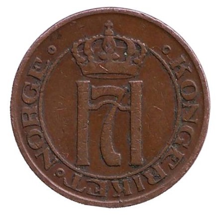 Монета 2 эре. 1914 год, Норвегия. Монета 2 эре. 1914 год, Норвегия.