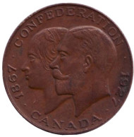 60 лет Конфедерации. Памятная медаль. 1927 год, Канада. 60 лет Конфедерации. Памятная медаль. 1927 год, Канада.