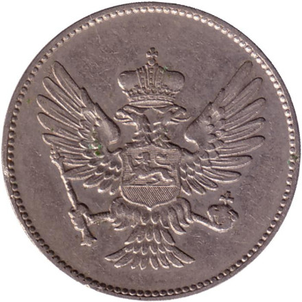Монета 20 пара. 1908 год, Черногория. Монета 20 пара. 1908 год, Черногория.
