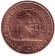 Монета 1 цент. 1968 год, Либерия. UNC. Слон. Корабль.