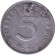 Монета 5 рейхспфеннигов. 1940 год, Германия (Третий Рейх). (G). Монета 5 рейхспфеннигов. 1940 год, Германия (Третий Рейх). (G).