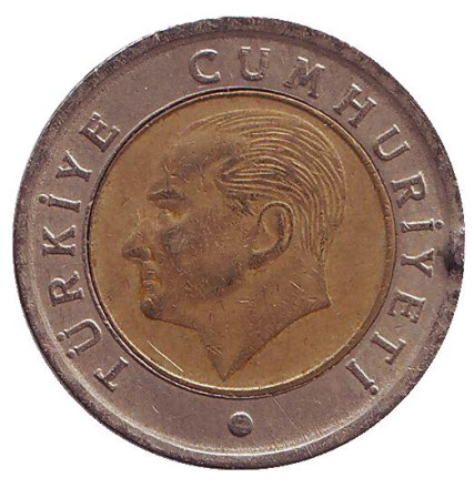 Монета 50 курушей. 2014 год, Турция. Монета 50 курушей. 2014 год, Турция.