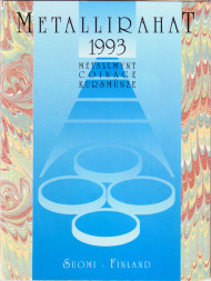 Набор монет Финляндии в буклете (4 шт. с жетоном). 1993 год, Финляндия. Набор монет Финляндии в буклете (4 шт. с жетоном). 1993 год, Финляндия.