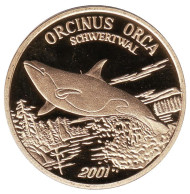 Монета 20 вон, 2001 год, Северная Корея. Косатка. Монета 20 вон, 2001 год, Северная Корея. Косатка.