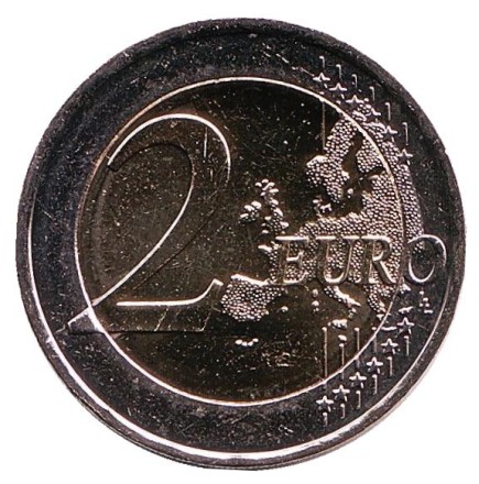 Монета 2 евро. 2019 год, Греция. 150 лет со дня смерти Андреаса Калвоса. Монета 2 евро. 2019 год, Греция. 150 лет со дня смерти Андреаса Калвоса.