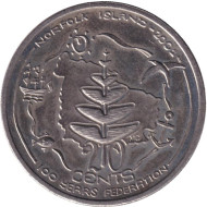 Монета 20 центов. 2001 год, Австралия. 100-летие образования федерации. Остров Норфолк. Монета 20 центов. 2001 год, Австралия. 100-летие образования федерации. Остров Норфолк.