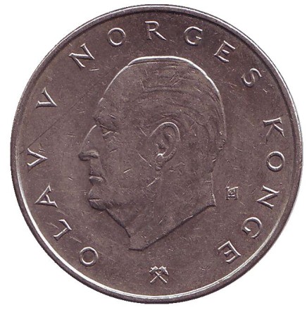 Монета 5 крон. 1980 год, Норвегия. Монета 5 крон. 1980 год, Норвегия.