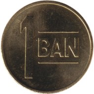 Монета 1 бан. 2024 год, Румыния. Монета 1 бан. 2024 год, Румыния.