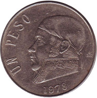 Монета 1 песо. 1978 год, Мексика. (закрытая 8). Хосе Мария Морелос. Монета 1 песо. 1978 год, Мексика. (закрытая 8). Хосе Мария Морелос.