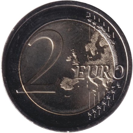 Монета 2 евро. 2026 год (F), Германия. Конрад Аденауэр.