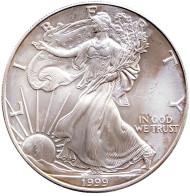Монета 1 доллар, 1999 год, США. Шагающая свобода.