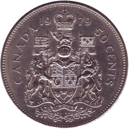 Монета 50 центов. 1979 год, Канада.