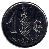 Монета 1 сантим. 1979 год, Монако. Монета 1 сантим. 1979 год, Монако.