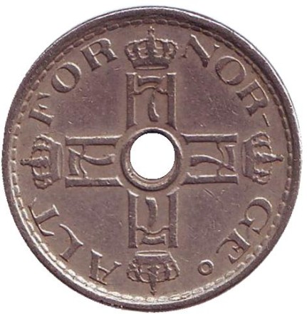 Монета 50 эре. 1948 год, Норвегия. Монета 50 эре. 1948 год, Норвегия.