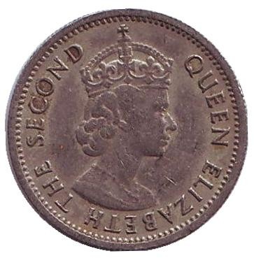 Монета 5 центов. 1961 год (KN), Малайя и Британское Борнео. Монета 5 центов. 1961 год (KN), Малайя и Британское Борнео.