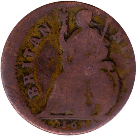 Монета 1 фартинг. 1672-1679 гг., Великобритания. Карл II. Монета 1 фартинг. 1672-1679 гг., Великобритания. Карл II.