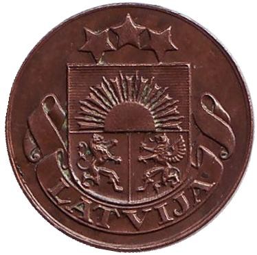 Монета 1 сантим. 1928 год, Латвия. Монета 1 сантим. 1928 год, Латвия.