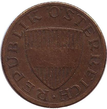 Монета 50 грошей. 1962 год, Австрия. Монета 50 грошей. 1962 год, Австрия.