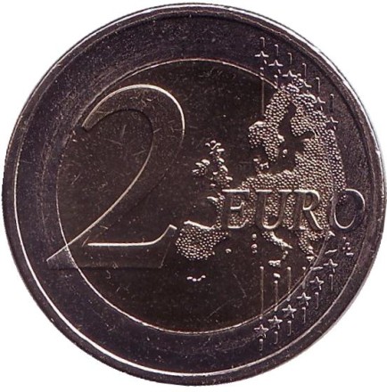 Монета 2 евро, 2012 год, Кипр. 10 лет введения наличных евро. Монета 2 евро, 2012 год, Кипр. 10 лет введения наличных евро.