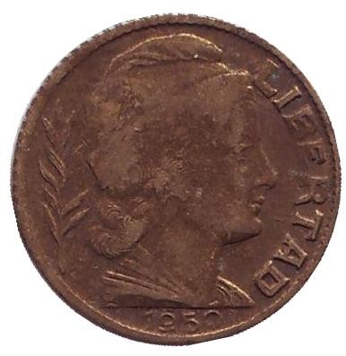 Монета 5 сентаво. 1950 год, Аргентина. Старый тип. Монета 5 сентаво. 1950 год, Аргентина. Старый тип.