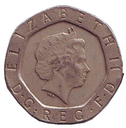 Монета 20 пенсов. 2003 год, Великобритания. Монета 20 пенсов. 2003 год, Великобритания.