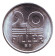 Монета 20 филлеров. 1990 год, Венгрия. BU.