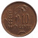 Монета 10 центов. 1925 год, Литва. XF.