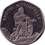 Монета 50 пенсов, 2012 год, Остров Мэн. Мотоcпорт Эндуро. Монета 50 пенсов, 2012 год, Остров Мэн. Мотоcпорт Эндуро.