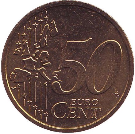 Монета 50 центов. 2004 год (G), Германия. Монета 50 центов. 2004 год (G), Германия.