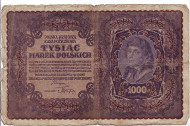 Бона 1000 польских марок. 1919 год, Польша.
